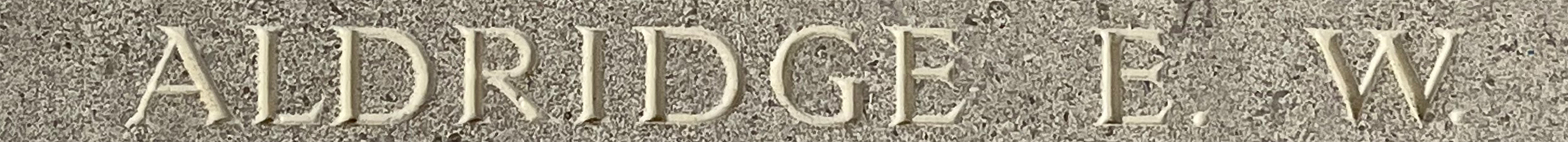 Sgt Eric William Aldridge<br /><br /><br />missing - April 3rd, 1943<br /><br /><br />No Known Grave<br /><br /><br />Commemorated: Runnymede Memorial, Surrey, England<br /><br /><br />Panel: 140